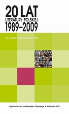 20 lat literatury polskiej 1989-2009. Cz. 2: Życie literackie po roku 1989 - 11 Człowiek i historia. O serii wydawniczej