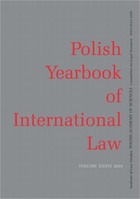 2016 Polish Yearbook of International Law vol. XXXVI - Bartłomiej Krzan: M. Ruffert, C. Walter, Institutionalised International Law, doi: 10.7420/pyil2016p
