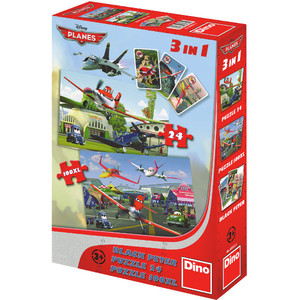 3 w 1 Puzzle + Memo Samoloty / Planes
