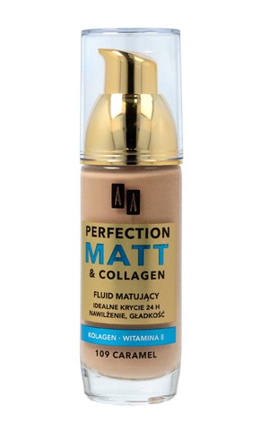 Perfection Matt & Collagen 109 Caramel Podkład w płynie