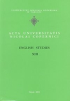 Acta Universitatis Nicolai Copernici English Studies XIII