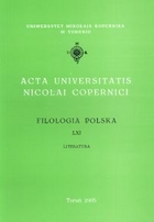 Acta Universitatis Nicolai Copernici. Filologia polska