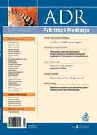 ADR Arbitraż i Mediacja - kwartalnik - numer 3/2010
