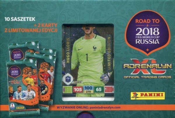 Karty FIFA Adrenalyn XL Road to 2018 World Cup Russia 10 saszetek + 2 karty z limitowanej edycji
