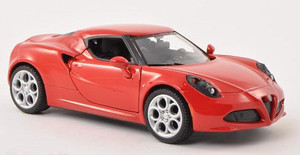 Alfa Romeo 4C (red) Skala 1:24