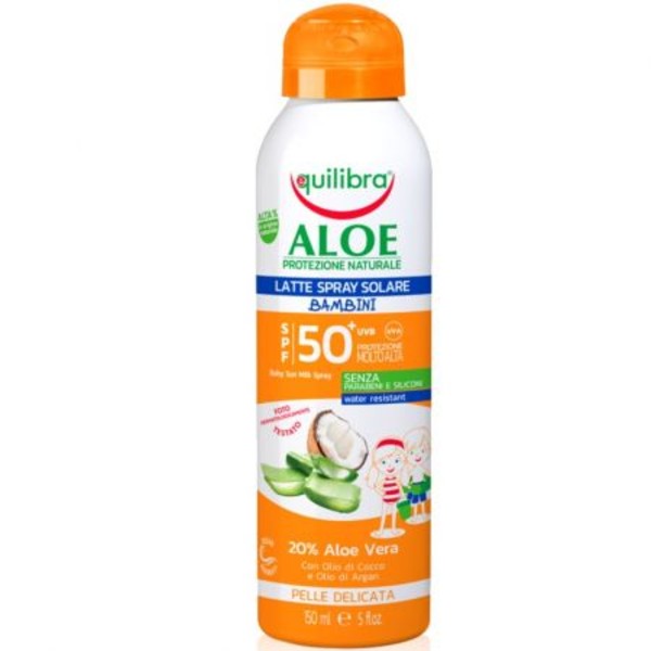 Aloe Solare Aloesowe mleczko do opalania dla dzieci w sprayu SPF50+ UVB/UVA