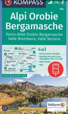 Alpi Orobie Bergamasche Karte / Alpy Bergamskie mapa turystyczna Skala: 1:50 000