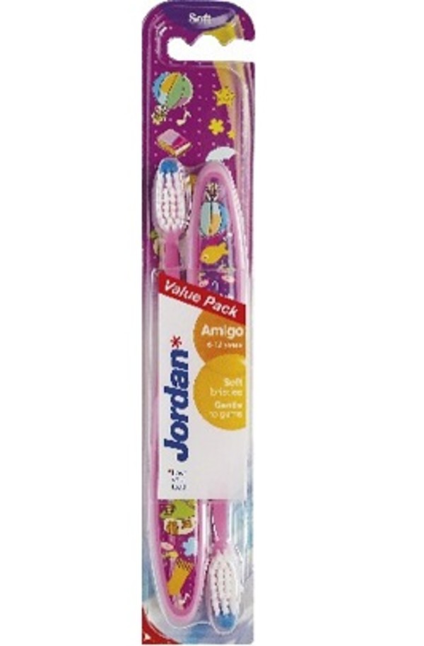Amigo (6-12 lat) Soft Duo - mix kolorów Szczoteczka do zębów dla dzieci