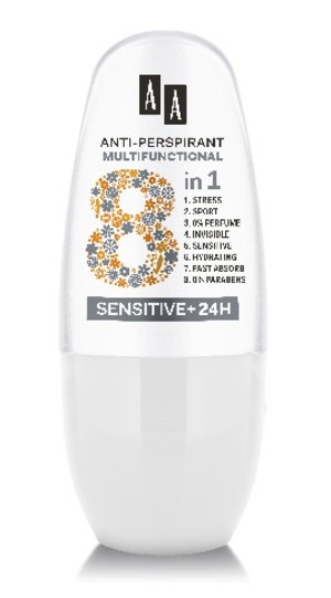 Anti-Perspirant Multifunctional 8 in 1 Sensitive Dezodorant roll-on