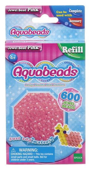 Aquabeads Różowe koraliki-klejnociki