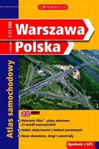 Atlas samochodowy. Warszawa / Polska. Skala 1:17500 / 1:550000