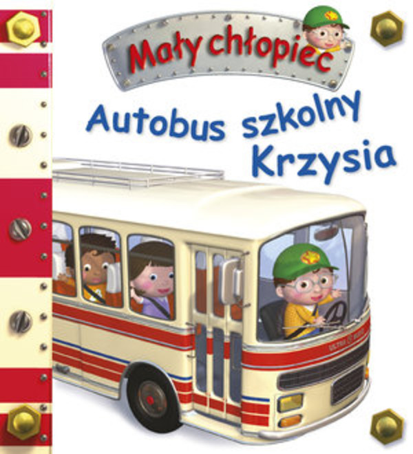 Autobus szkolny Krzysia Mały chłopiec