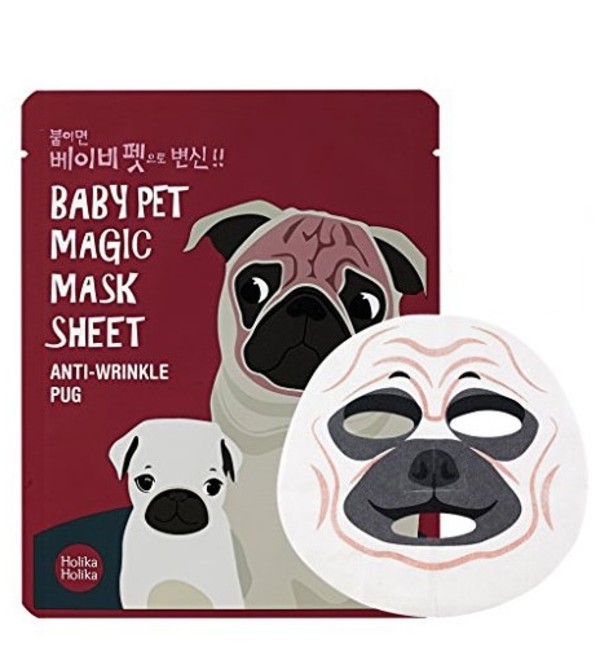 Baby Pet Magic Mask Sheet Anti-Wrinkle Pug Maska w płacie