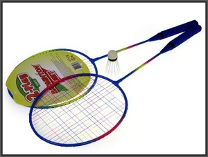 Badminton metalowy z lotką 64cm