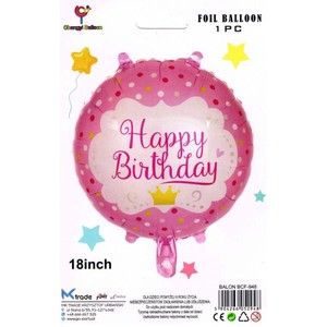 Balony Happy Birthday, 46 cm