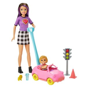 Barbie Lalka opiekunka z autkiem