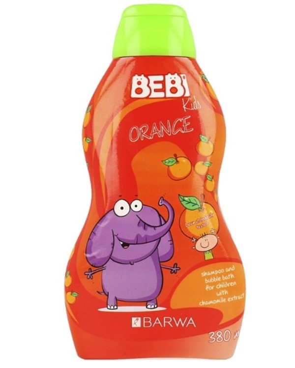 Bebi Kids Szampon i płyn do kąpieli 2w1 dla dzieci Orange