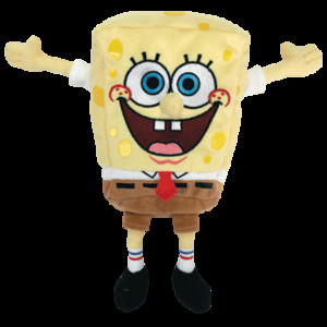 Beanie Babies SpongeBob SquarePants najlepszy dzień średni 15 cm