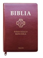 Biblia pierwszego Kościoła z paginatorami (burgundowa)