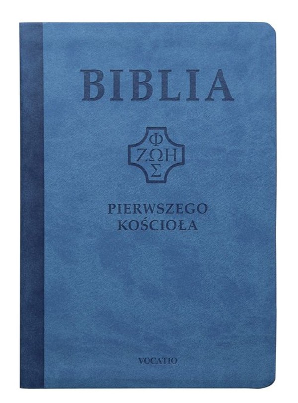 Biblia Pierwszego Kościoła z paginatorami (niebieska)