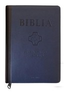 Biblia pierwszego Kościoła z paginatorami (granatowa)