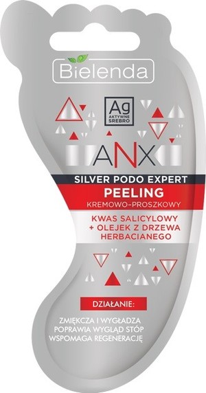 ANX Silver Podo Expert Kremowo - Proszkowy Peeling do stóp
