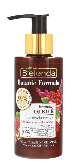Botanic Formula Olej z Granatu + Amarantus Kremowy Olejek odżywczy do mycia twarzy