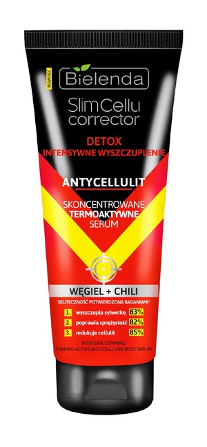 Slim Cellu Corrector Detox Węgiel+Chili Skoncentrowane Termoaktywne Serum
