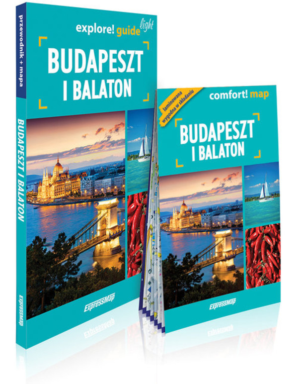 Budapeszt i Balaton przewodnik + mapa Explore! guide light