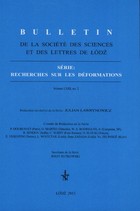 Bulletin de la Société des sciences et des lettres de Łódź, Série: Recherches sur les déformations t. 63 z. 2