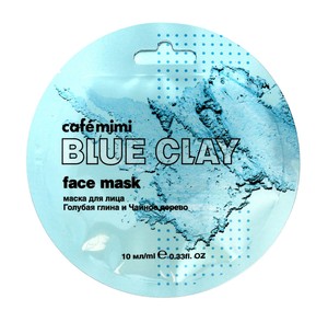 Cafe Mimi Blue Clay Niebieska Glinka & Drzewo Herbaciane Maseczka do twarzy