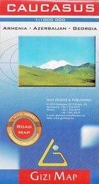 Caucasus Road map / Kaukaz mapa samochodowa Skala: 1:1 000 000