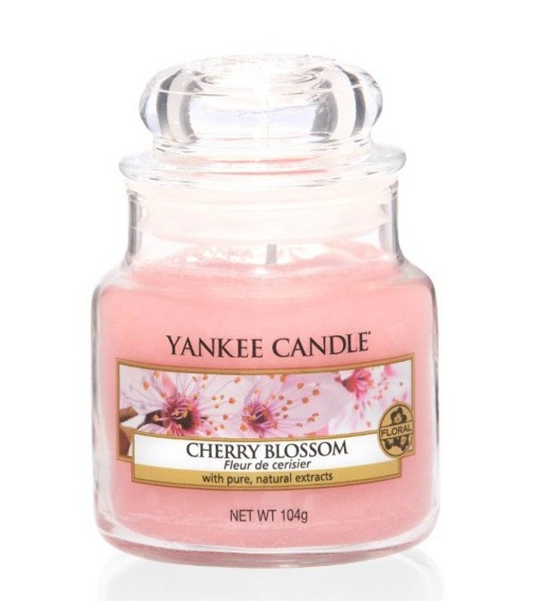 Cherry Blossom Mała świeczka zapachowa w słoiku