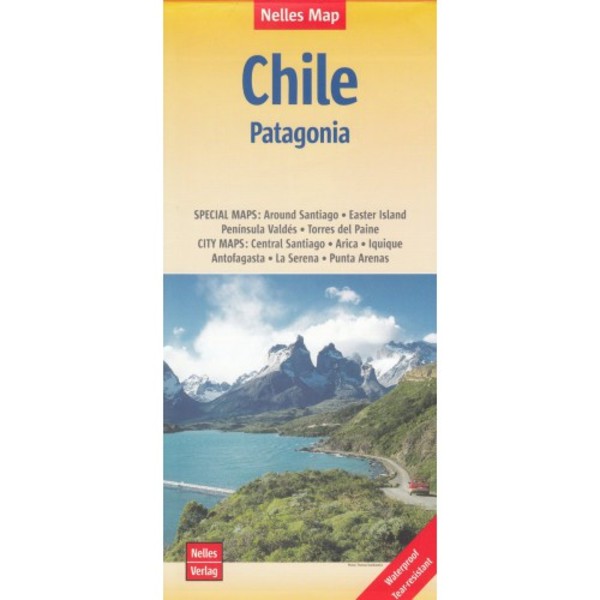 Chile Patagonia Road map / Chile Patagonia Mapa samochodowa Skala 1:2 500 000