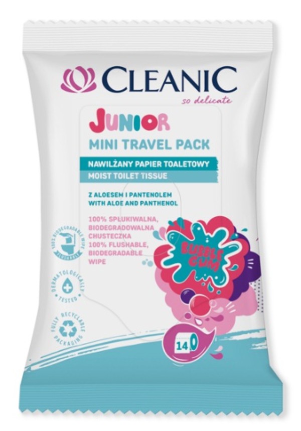 Mini Travel Pack Junior Nawilżany papier toaletowy dla dzieci - wersja podróżna