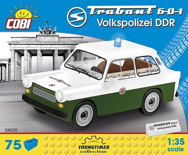 Klocki Youngtimer Trabant 601 Volkspolizei DDR