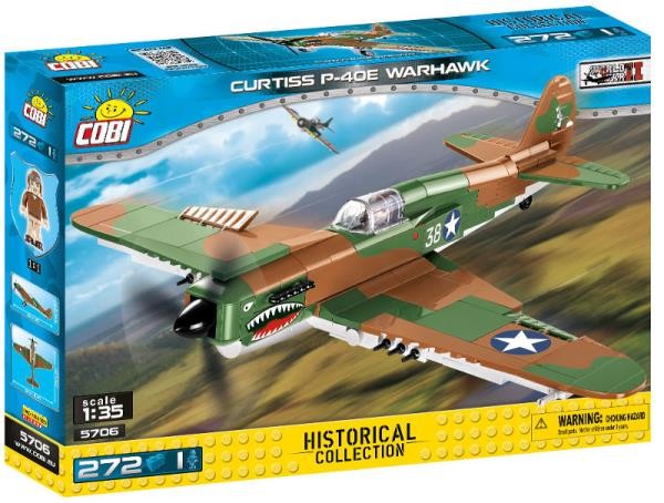 Klocki Small Army WWII Curtiss P-40E Warhawk 5706 Historical Collection