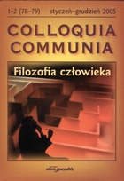 Colloquia communia. Filozofia człowieka