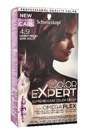 Color Expert - 4.9 Ciemny Fiolet Krem koloryzujący do włosów