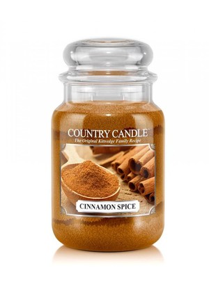Cinnamon Spice - Duży słoik z 2 knotami