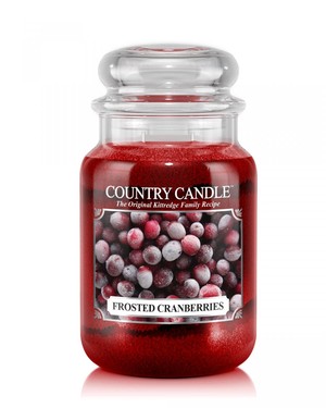 Frosted Cranberries - Duży słoik z 2 knotami
