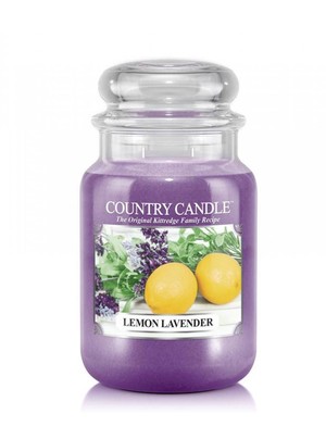 Lemon Lavender - Duży słoik z 2 knotami
