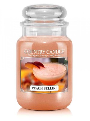 Peach Bellini - Duży słoik z 2 knotami