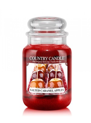 Salted Caramel Apples - Duży słoik z 2 knotami