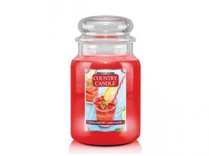 Strawberry Lemonade - Duży słoik z 2 knotami