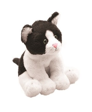 Czarno Biały Kot Siedzący 13 cm