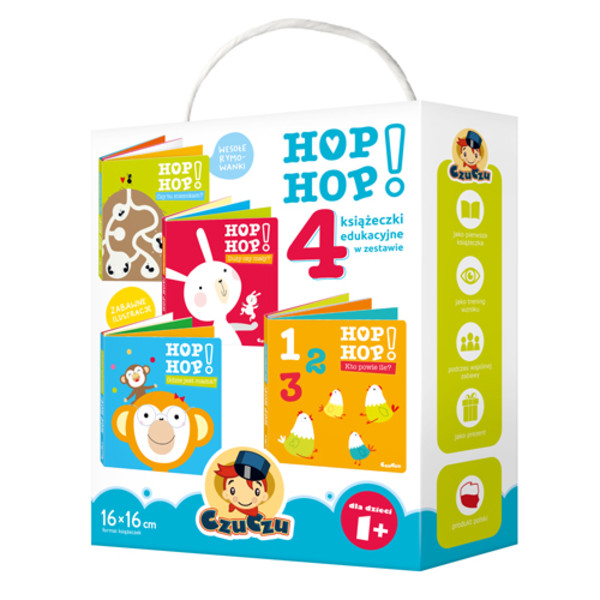 CzuCzu Hop, hop! 4 książeczki edukacyjne w zestawie