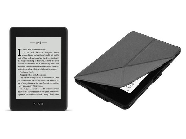 Czytnik Ebooków Kindle Paperwhite 4 8 GB + Etui Origami czarne (czarny) (z reklamami)