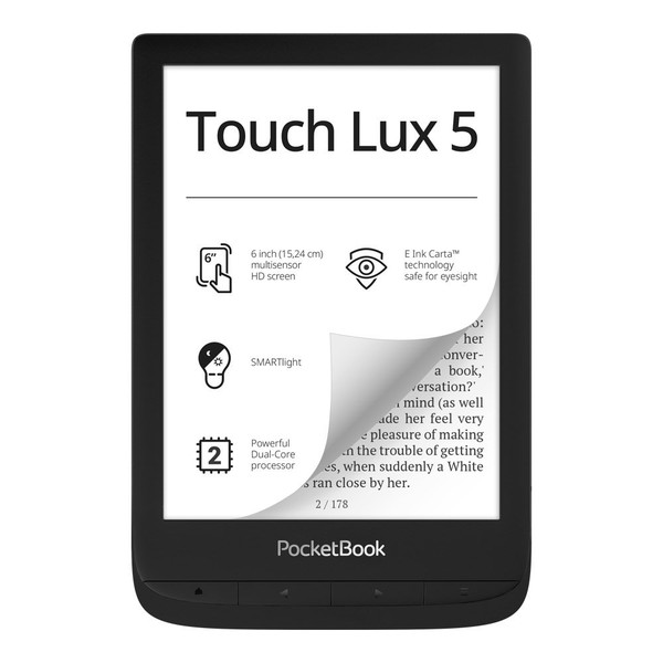 Czytnik Ebooków Pocketbook Touch Lux 5 (czarny)