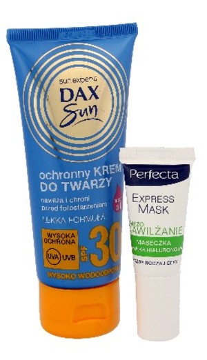 Dax Sun SPF30 Krem ochronny do twarzy+mini maseczka gratis